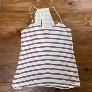 Express reversible striped spaghetti string top